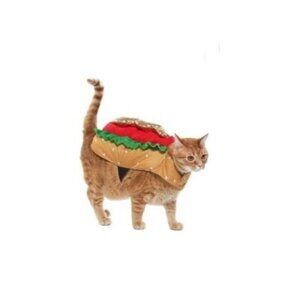 NEW Hot Dog Costume 1-Pc Pet Size XS Cat Dog (5-10 lbs) Halloween Vibrant Life